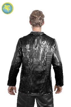 GIACCA PAILLETTES NERO